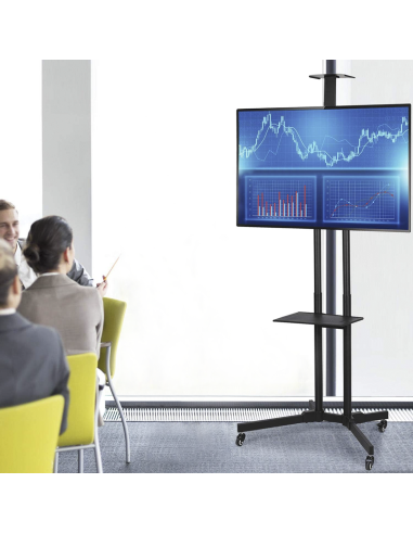 Supporto Carello TV 4 Ruote Girevoli Mobile...