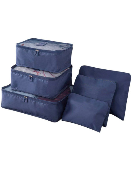 Organizer Valigia Kit Viaggio 8 Pezzi Organizer Viaggio Accessori Viaggio,  Organizer Valigia Salvaspazio Set Viaggio Borse per Biancheria Intima  Calzature Vestiti Tessuto Impermeabile per il Viaggia