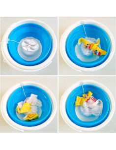 Secchio Silicone Richiudibile 10lt e Mini Lavatrice... 2