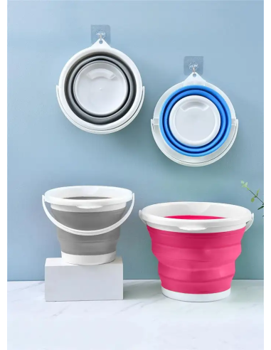 Secchio Silicone Pieghevole Capacità 10lt...