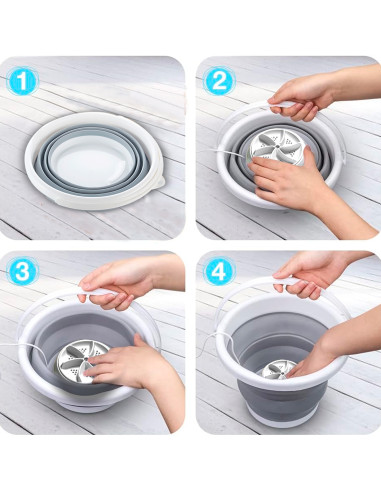 Secchio Silicone Richiudibile 10lt e Mini...