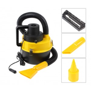 Aspirapolvere bidone 4,5 lt auto 12 v presa accendisigari con accessori 2